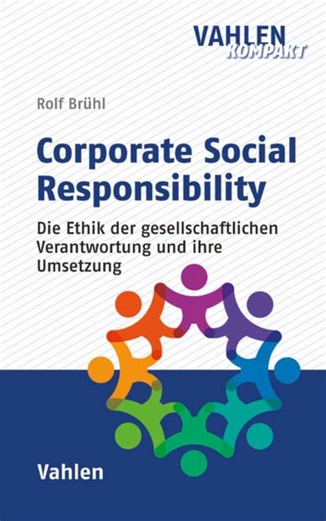 Ebook Corporate Social Responsibility Von Rolf Brühl Isbn 978 3 8006