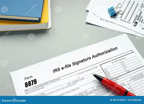 Financial Concept Meaning Form 8879 Irs E File Signature Authorization