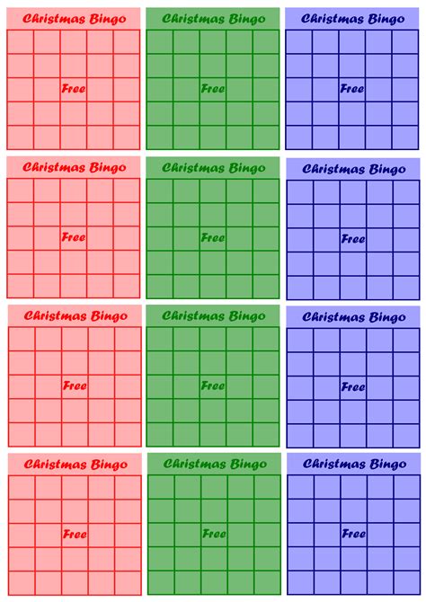 Blank Bingo Template Pdf