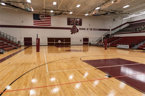 Osage High School Gym Floor Sports Floors Custom Gym Floors