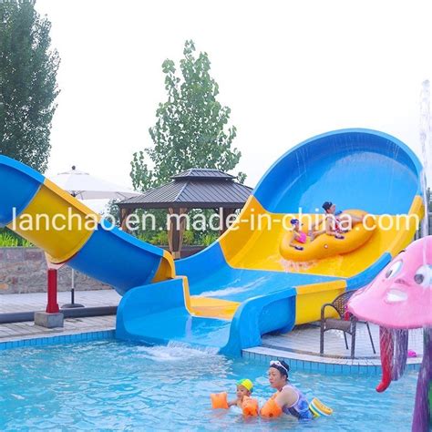 Fiberglass Swimming Pool Slide Kids And Adult Water Park Equipment