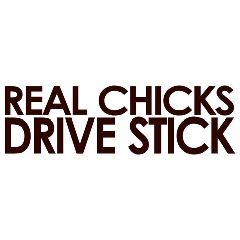 Real Chicks Drive Stick Vis Alle Stickers Foliegejl Dk