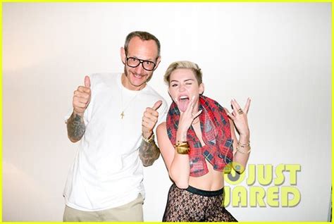 Full Sized Photo Of Miley Cyrus Bares Breast For Racy Terry Richardson