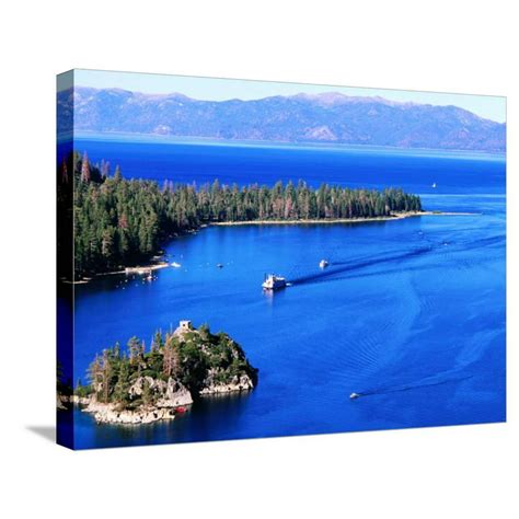 Emerald Bay Lake Tahoe California Gallery Wrapped Canvas Print Wall