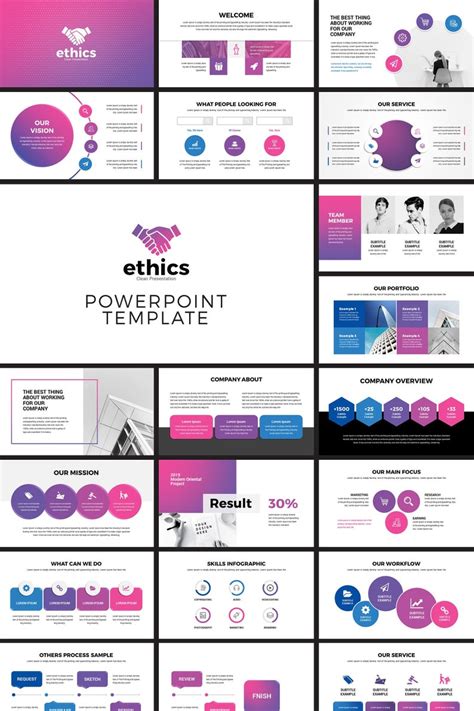 Modern Business Powerpoint Presentation Template Etsy Powerpoint