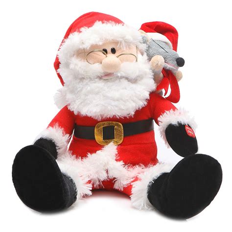 Talking Singing Santa Claus Speaking Plush Toys Electronic Stuffed
