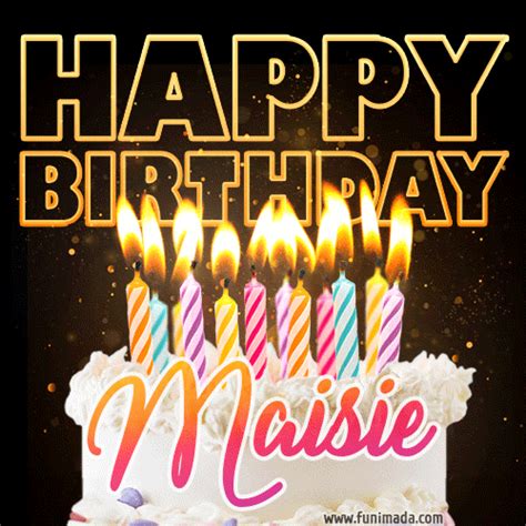 Maisie Animated Happy Birthday Cake  Image For Whatsapp — Download