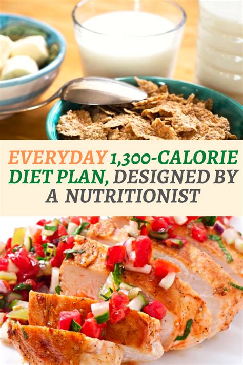A Everyday 1300 Calorie Diet Plan Designed By A Nutritionist
