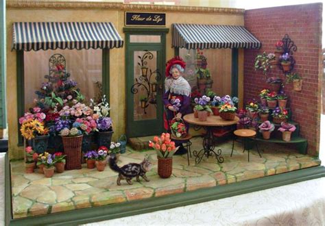 At The Show Exhibits Miniatures Dollhouse Miniatures Flower Shop