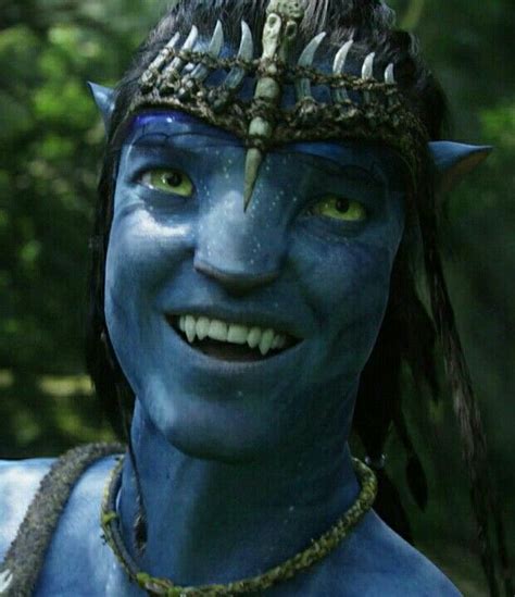 Jake Sully Grinning Pandora Avatar Avatar Movie Blue Avatar