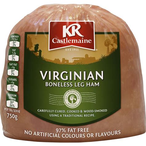 Krc Virginian Ham Boneless 750g Woolworths