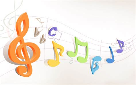 Coloured Single Music Notes Wallpaper Clipart Best Clipart Best