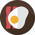 Breakfast Icon Icons Flat Circle Skip Don