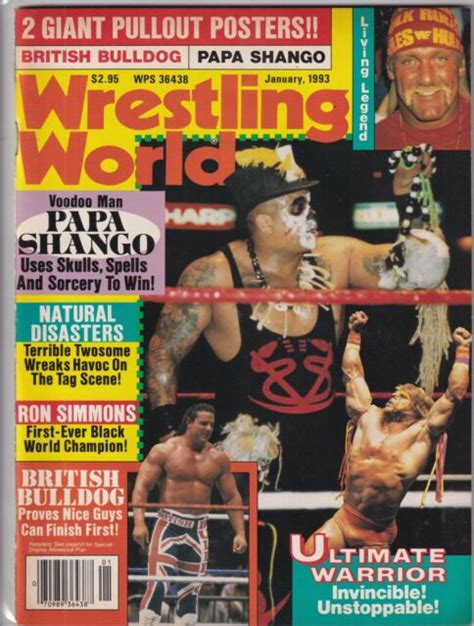 Wrestling World Mag Papa Shango Ultimate Warrior January 1993