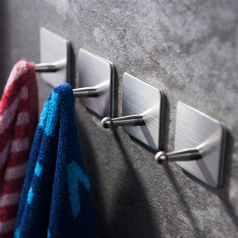 The cook hook keeps a towel handy out by the grill in the kitchen or anywhere you go. Taozun 3M Towel Hooks Self Adhesive Hook Bath Coat Robe ...