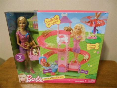 barbie slide and spin pups complete set 3822369473