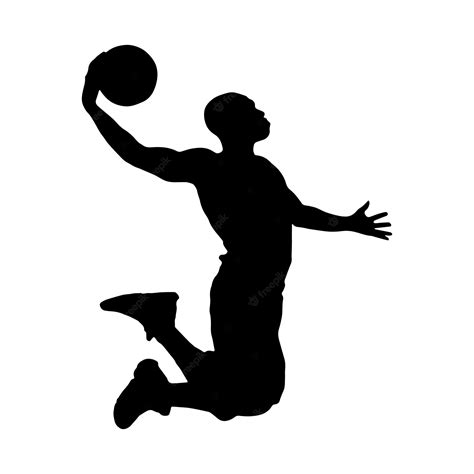 Premium Vector Silhouettes Of Basketball Players