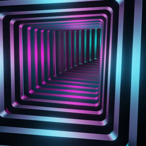 512x512 Square 3d Tunnel 512x512 Resolution Wallpaper Hd Abstract 4k