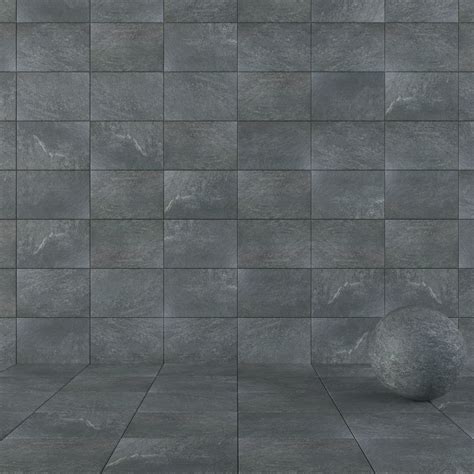 Stone Wall Tiles Mojo Anthracite 40x60 3D model | CGTrader