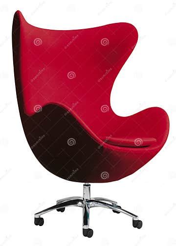 Red Egg Chair Stock Photo Image Of Manager Furniture 11798646