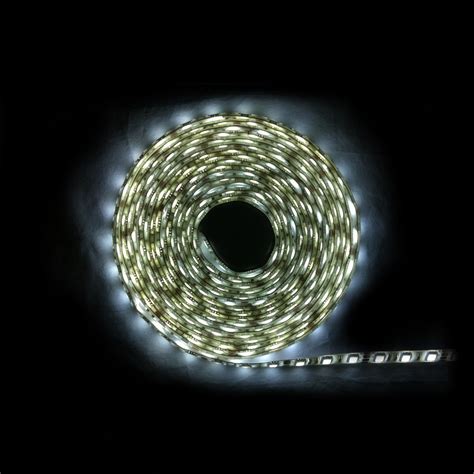 5050 Ip68 Rated Led Strip Light In Pure White 144w Per Meter Led