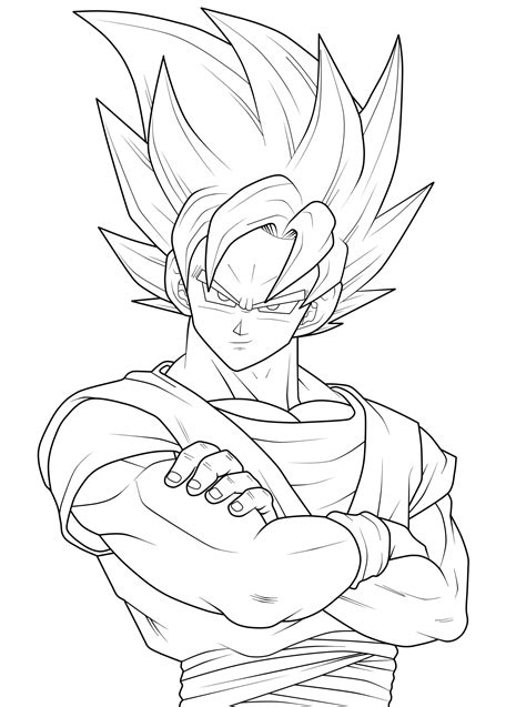 Disegni Da Colorare Dragon Ball Goku Super Saiyan Disegni Da Colorare The Best Porn Website