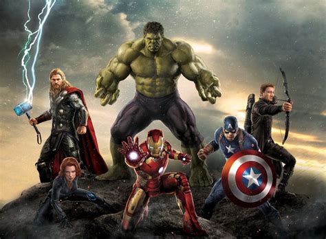 papel de parede adesivo super herois vingadores hulk thor