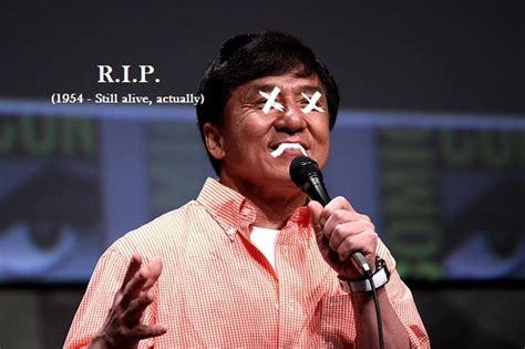 Jackie Chan Clears Up Death Hoax With Facebook Proof Social News Daily