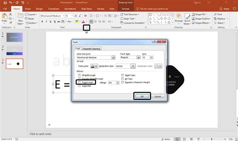 How To Superscript In Powerpoint Ppt Tutorial