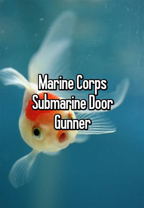 Marine Corps Submarine Door Gunner
