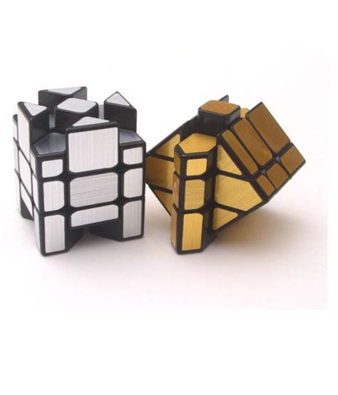 Mirror Cube Rubik Cube Set 3x3 Mirror Blocks Bundle Puzzle Golden And