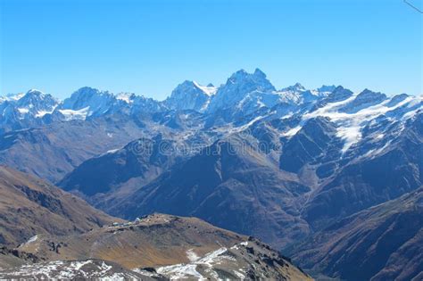 Mountains In Mount Elbrus Region The Highest Mountain Peak In Russia