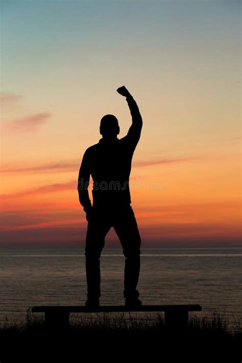Man With Clenched Fist Stock Image Image Of Male Accomplishment
