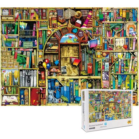 1000 Pieces Mini Jigsaw Puzzle For Kids And Adultancient Bookshelf