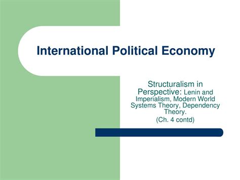 Ppt International Political Economy Powerpoint Presentation Free
