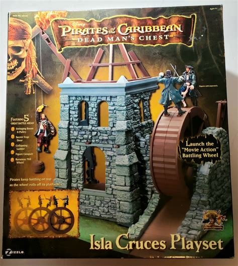 Zizzle Disney Pirates Of The Caribbean Dead Mans Chest Isla Cruces Playset