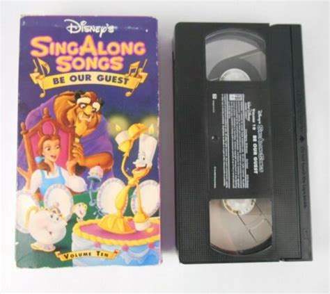 DISNEY S SING ALONG SONGS BE OUR GUEST VHS QUICK SHIP EBay
