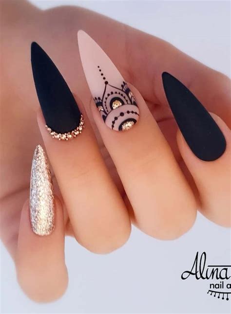 Beautiful Stiletto Nails Art Designs And Acrylic Nails Ideas