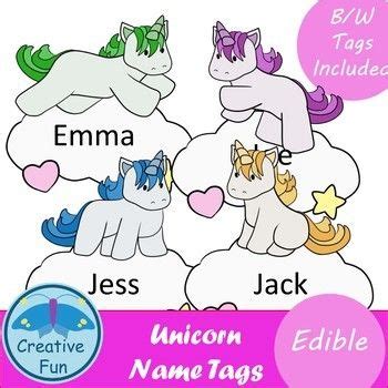 magical set  unicorn themed tags    great addition   classroom