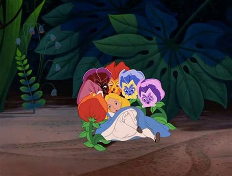 Alice And The Flowers Alice In Wonderland Cartoon Alice In