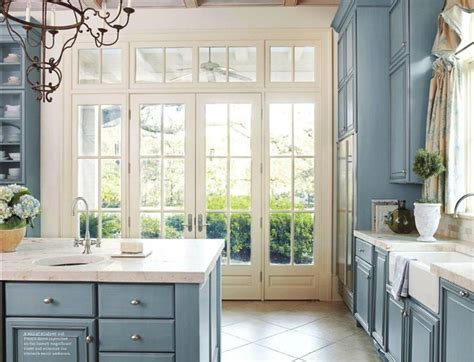 French Kitchen Blue With Hints Of Pink I Think I Found The Color