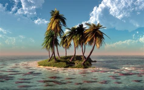 1178769 Sunlight Landscape Sea Bay Shore Sky Beach Coast Palm
