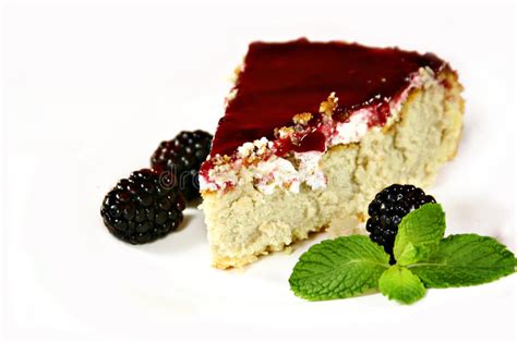 Cheesecake Berries And Mint Stock Image Image Of Food Kitchen 12129069