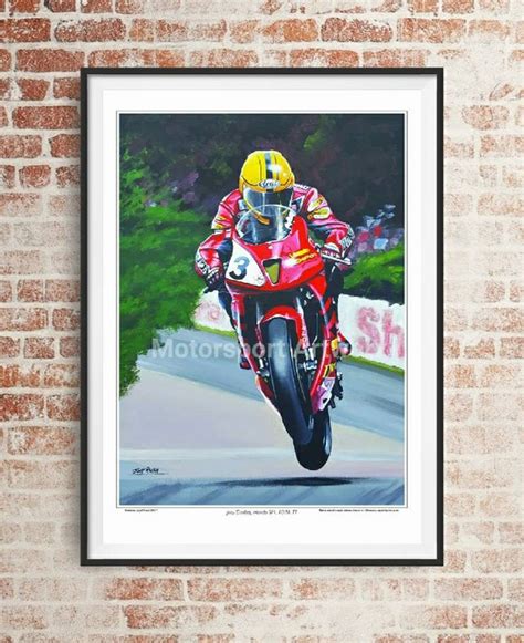 Joey Dunlop On The Sp1 Limited Edition Art Print By Jeff Rush Etsy