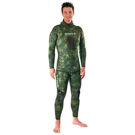 Mares Instinct Two Piece Wetsuit Green Camouflage 35mm West Marine