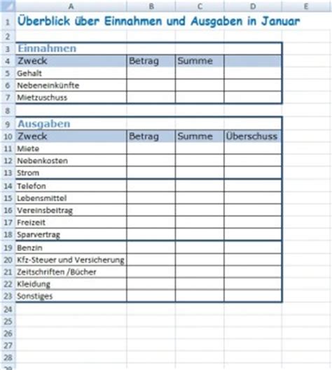 Sie können eine tabelle zu einer seite auf einer website hinzufügen und konfigurieren klicken sie dann auf die tabelle mithilfe verwenden von tabellenformatvorlagen zum formatieren einer gesamten tabelle. Haushaltsbuch erstellen - Office-Lernen.com