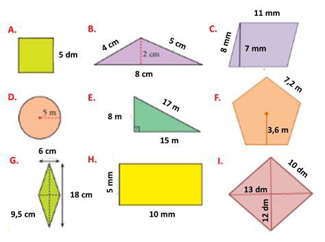 Areas Das Figuras Planas Exercicios
