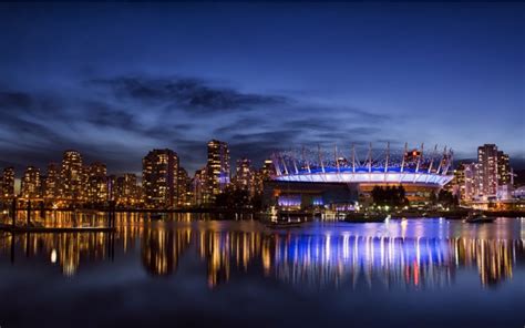 3840x2400 Vancouver City Night 4k Hd 4k Wallpapers Images Backgrounds