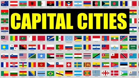 Capitals Of Every Country Around The World Youtube