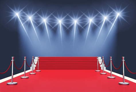 Laeacco Red Carpet Stage Backdrop 7x5ft Vinyl Shiny Red